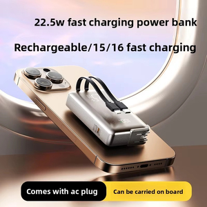 Producto <span class=keywords><strong>de</strong></span> Tendencia 2026, Banco <span class=keywords><strong>de</strong></span> Energía <span class=keywords><strong>de</strong></span> 10000mAh, Cargador <span class=keywords><strong>de</strong></span> Pared AC PD <span class=keywords><strong>de</strong></span> 22.5W, Cables Integrados, Cargador Portátil <span class=keywords><strong>de</strong></span> Emergencia para Viajes - Product Image 4