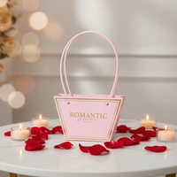 Tas Bunga Romantis Laris Manis, Kotak Kemasan Buket Kreatif, Tas Hadiah Bahan Matte Bronzing, Pernikahan