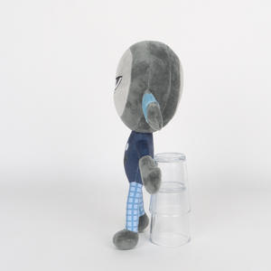 HECION Nouveauté Peluche Dandy Bleu-Gris <span class=keywords><strong>Ping</strong></span>-<span class=keywords><strong>Pong</strong></span> et Rouge <span class=keywords><strong>Ping</strong></span>-<span class=keywords><strong>Pong</strong></span> Jouet Anime Game Merchandise Poupée - Product Image 6