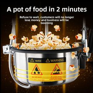 Máquina de <span class=keywords><strong>Palomitas</strong></span> de Maíz Birui, Eléctrica, Comercial, de Aire Caliente, Mini, Automática, para <span class=keywords><strong>Palomitas</strong></span> <span class=keywords><strong>Dulces</strong></span> y Caramelizadas, 1250W, 220V/110V, Gran Capacidad - Product Image 4