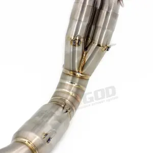 Para MT09 V3 Tracer MT- <span class=keywords><strong>FZ</strong></span>- 2020-2024 aleación de titanio motocicleta carreras codo sistema de escape Escape <span class=keywords><strong>Moto</strong></span> dirt bike tubo delantero P417 - Product Image 4