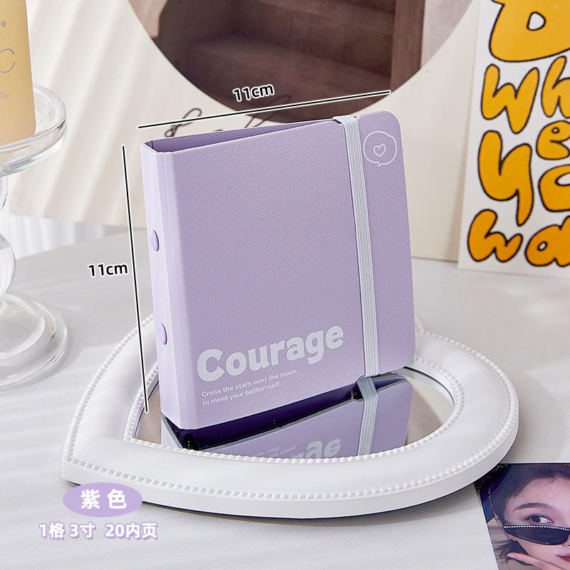 Purple card album [including 20 inner pages]