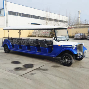 High-quality Electric Vintage Sightseeing Car with 4KW Motor 5/<b>8</b>/11/14 Seats 30Km/h Max Speed-Diecast Model for Sale - Product Image 5