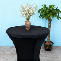 Nappe de table en tissu extensible Spandex Polyester pour décoration de mariage, salle à manger et événements, et housses de chaise