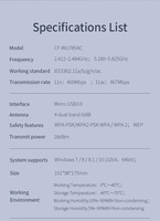 Offre Spéciale en ligne Wifi5 1300mbps carte réseau sans fil sans pilote adaptateur sans fil double bande récepteur Satellite USB3.0