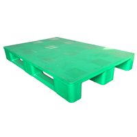 Chariot élévateur composé de palette de plateau en plastique de plancher plat de Offre Spéciale euro d'emballage de HDPE recyclé en Chine pour des fruits et légumes