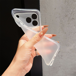 เคสโทรศัพท์ TPU ใสบางเฉียบ สำหรับ iPhone 18 17 16 15 14 13 Pro Max ป้องกันกล้อง  แบบด้าน  ใส - Product Image 3