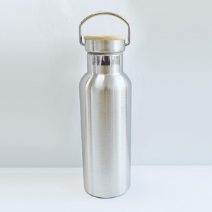 Sparkling Full Rhinestone Insulated <b>Bottle</b> 500ml Portable Stainless <b>Steel</b> Water <b>Bottle</b> With Bamboo Lid & Handle - Product Image 6