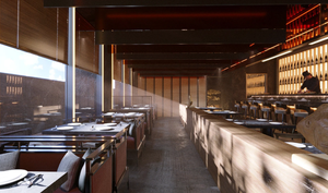 Diseño de Interiores de Restaurante Japonés de Lujo y Equipamiento Personalizado para Barra de Sushi, Solución de Muebles Modernos Estilo Wabi Sabi <span class=keywords><strong>Izakaya</strong></span> - Product Image 2