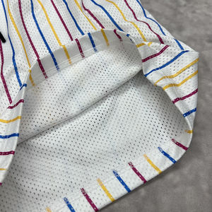 Short de sport d'été de créateur Fabricant de short de basket rayé personnalisé Short de basket-ball Baggy Mesh Nylon Short de course pour hommes - Product Image 5