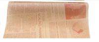 Papier d'emballage alimentaire anti-graisse imprimé sur mesure, feuille jetable pour sandwichs et burgers avec logo, revêtement PE, pour traiteur