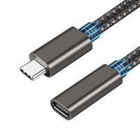 Câble d'extension USB 3.1 Gen2 10 Gbps Type C mâle vers femelle PD60W 3A à charge rapide, rallonge USB-C pour ordinateur portable, Switch, téléphone, SSD