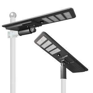 Nhà sản xuất tốt nhất IP65 tất cả-Một Chuyến đi mỏng dẫn Monocrystalline năng lượng mặt trời ánh sáng đường phố LiFePO4 pin thời gian điều khiển từ xa 60W-120W - Product Image 1