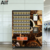 Distributeur automatique de café instantané et de thé au lait AIT à grande capacité, fonctionnement 24h/24, intégré, sans personnel, en libre-service, SDK