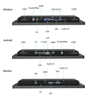 Computadora 2 en 1 con Pantalla Táctil de 15.6 Pulgadas y Resolución de 1920x1080, con CPU J1900/I3/I5, Panel PC Resistente Todo en Uno para Máquinas Industriales