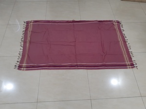 ผ้าขนหนูชายหาด Rudra Apparel Kikoy - ผ้าฝ้าย 100% เป็นมิตรกับสิ่งแวดล้อม แห้งเร็ว แบบอัดแน่น - Product Image 6