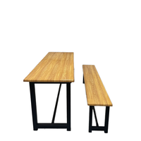 Tables et chaises de cantine avec service de pliage en design 2/4/6 places pour fibre de verre FRP grainée