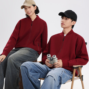 Customized 4S Store Work Uniforms Dark Green Fleece Lined Polyester Fiber With Logo Daily Wear - Product Image 3