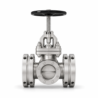 Vanne à opercule industrielle à bride en acier CF8M Classe 150 LUOKEFM Z41H-150LB à opercule métallique, pour eau douce, -29~425, garantie 1 an