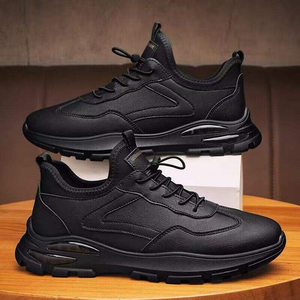 รองเท้ากีฬาหนังระบายอากาศสำหรับผู้ชาย รองเท้าผ้าใบลำลองอเนกประสงค์พร้อมคุณสมบัติกันน้ำและป้องกันแรงกระแทก เหมาะสำหรับฤดูใบไม้ผลิ ฤดูร้อน และฤดูใบไม้ร่วง - Product Image 2