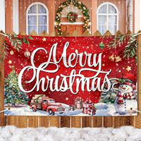 Weihnachtshintergrund Winterwald Tür Nordpol Schneebestäubter Weihnachtsbaum Fotografie-Hintergrund Familien-Feiertagsparty-Dekor Foto-Requisiten