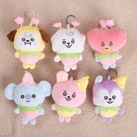 Nouveau porte-clés en peluche mignon Kawaii, mini jouet en peluche doux pour breloque de sac, pendentif, décoration de sac à dos