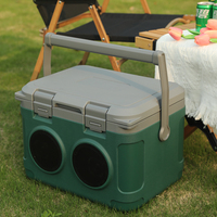Le plus récent Offre Spéciale 21L garder les aliments au chaud Portable chaîne du froid transporteur taille compacte congélateur en plastique glacière avec haut-parleur