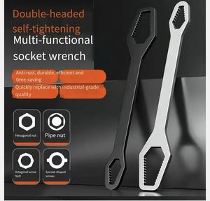 Clé à douille professionnelle à double extrémité, auto-serrante, réglable, multifonctionnelle pour la réparation de vélos et d'automobiles - Product Image 6