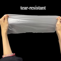 Sacs en plastique transparents en PEHD de qualité alimentaire OEM, étanches, à ouverture plate, pour le stockage d'eau potable, avec marquage à chaud personnalisable