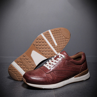 Chaussures de sport en cuir pour hommes avec logo personnalisé OEM, style course et marche, les meilleures chaussures tendance, fabricant pour petites commandes, chaussures de marche