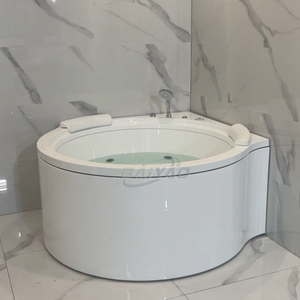 Bañera Semicircular <span class=keywords><strong>de</strong></span> <span class=keywords><strong>1</strong></span>.5 Metros con Luces LED, Diseño Nuevo, Apta para Familias <span class=keywords><strong>de</strong></span> 2 Personas, Jacuzzi con Hidromasaje - Product Image 5