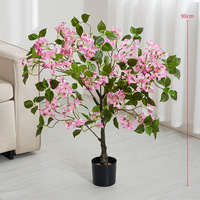 Grandes plantes artificielles de bougainvillier haut de gamme pour accessoires de photographie, décoration intérieure, centres commerciaux et hôtels