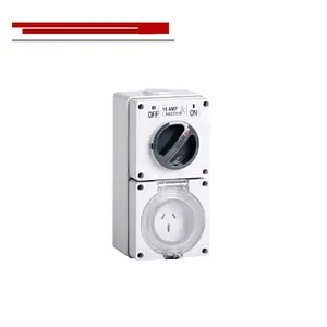 56cv315 Buitenshuis Waterdichte Knop Schakelaar Combinatie Isolatie Schakelaar Splash En Storm Proof Industriële Socket