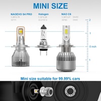NAOEVO Name S4PRO Dreifarbig 60W 7200LM 3 Farben 4 Transfer LED-Autolichter H4 H7 H11 9005 9006 Faros LED-Autoscheinwerferbirne LED
