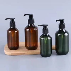 NH H 250ml 300ml 500ml Flacon de savon liquide rechargeable ambré Pompe noire Distributeur de pompe rechargeable Bouteille de <span class=keywords><strong>shampoing</strong></span> en plastique - Product Image 5
