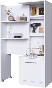 Ripiano in piedi personalizzabile a muro armadio <span class=keywords><strong>libreria</strong></span> con una porta scorrevole e una serratura per scomparto nascosto per mobili - Product Image 3