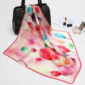 Pañuelo Cuadrado de Chifón Personalizado de 90 cm para Mujer, Pañuelo Grande para la Cabeza, Hiyab Musulmán, Bandana para Decoración del Cabello - Product Image 4