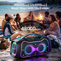 Enceinte de fête S117 320W, Boombox portable 48000mAh avec écran, étanche IPX6, lumière RGB, TWS sans fil, charge rapide 60W