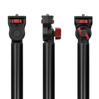 Support de microphone en alliage d'aluminium sans ressort Support de téléphone dissimulé pour câble pliant de bureau