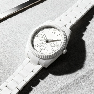 Men's Business Quartz Watch High-Quality White Watch <b>Unique</b> Design Three-Eye Dial Waterproof Date Luminous Plastic Watch - Product Image 3