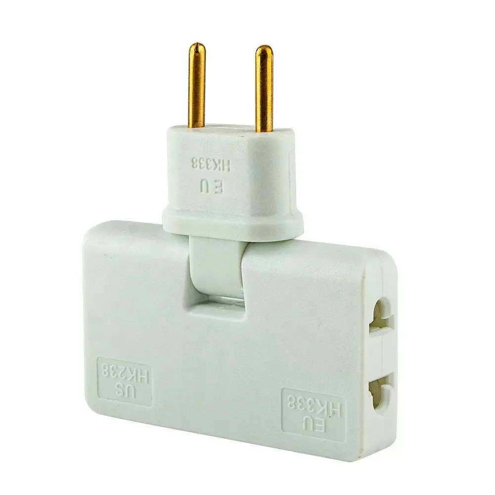 Rotate Plug EU one in three 180 degree extension plug Mini Shape Mobile Phone Charging Converter Socket