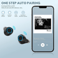 Auriculares inalámbricos T100 Smart Touch BT5.0, cascos intrauditivos estéreo de baja latencia para videojuegos