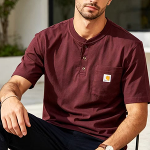 Polo da Uomo Bianca Estiva Casual a Maniche Corte con Colletto Rialzato Vestibilità Oversize Anti-Pilling Asciugatura Rapida con Logo Hartt - Product Image 5