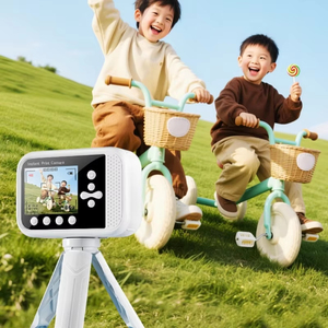 Jumon Printcamera Kids <b>Digital</b> <b>Camera</b> with Instant Print 3 Color Print Paper 32GB Mini Tripod 48MP 1080P <b>Video</b> Age 3-12 (White) - Product Image 3