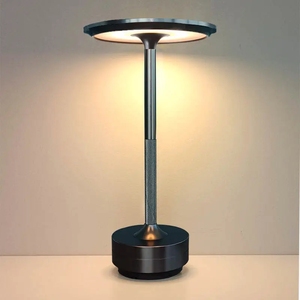 Lampada da Tavolo LED <span class=keywords><strong>Poldina</strong></span> di Lusso, Ricaricabile Senza Fili, in Metallo con Controllo Touch, per Hotel, Bar, Soggiorno, Lettura e Decorazione - Product Image 6