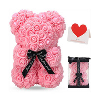 Lai Jia Tanabata Saint-Valentin Fête des Mères Cadeau Ours en Mousse PVC Rose Modèle 25-2132423 Vente en Gros Usine Livraison Rapide