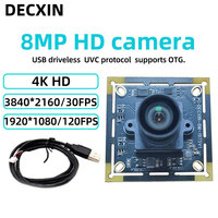 Module de caméra USB sans pilote DECXIN 8MP 4K HD IMX317 Caméra aérienne Reconnaissance faciale Vision industrielle Module de prise de vue de documents