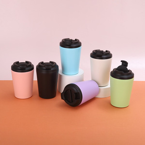 <span class=keywords><strong>Tazza</strong></span> da caffè Thermos con Logo personalizzato in acciaio inossidabile <span class=keywords><strong>tazza</strong></span> sottovuoto isolata 350ml Americano Caffe Latte <span class=keywords><strong>tazza</strong></span> con coperchio - Product Image 3