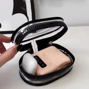 Korean Mini Cute Square Cosmetic Bag Women Portable Earphones Lipstick Sanitary Napkins Storage Pouch <b>Small</b> Makeup Zipper Bags - Product Image 3