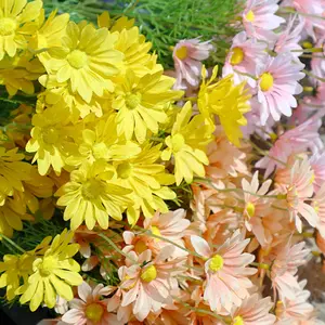 Kamille Gesimuleerde Daisy Nep Bloem Bloem Woonkamer Decoratie Tafel Nep Bloemdecoratie Boeket